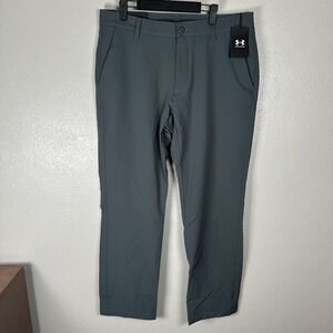 NEW Under Armour UA Tech Golf Pants Mens Size 36x32 Dark Gray Trousers Straight